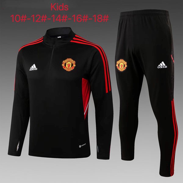 Kinder Trainings-Sweatshirt Manchester United 2023 Schwarz